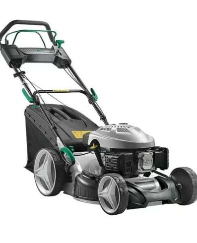 Benzin Rasenmäher – 3,77 PS | 46cm Schnittbreite | 60L Fangkorb | Antrieb | 7-Schnittstufen-Neu